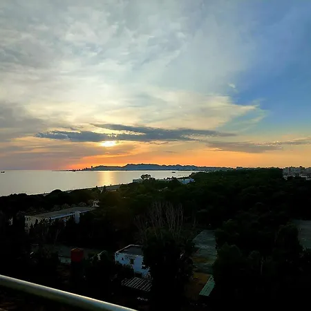 Magnifique Duplex Avec Terrasse Et Balcon Vue Mer A 100M De La Plage 3 Chambres Durres Exterior photo